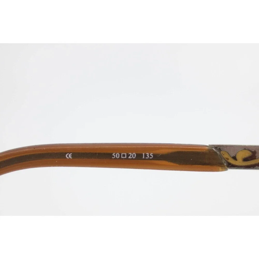Oscar de la Renta Eyeglass Frames Bronze Semi Rimless Rectangular 50 20 135